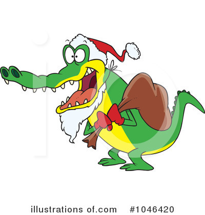 Alligator Clipart #1046420 by toonaday