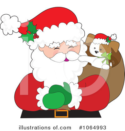Christmas Puppy Clipart #1064993 by Maria Bell