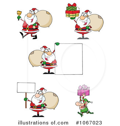 Royalty-Free (RF) Santa Clipart Illustration by Hit Toon - Stock Sample #1067023