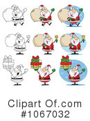 Santa Clipart #1067032 by Hit Toon