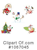 Santa Clipart #1067045 by Hit Toon