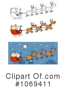 Santa Clipart #1069411 by Hit Toon
