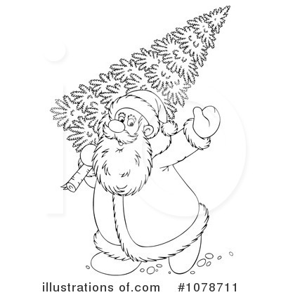 Royalty-Free (RF) Santa Clipart Illustration by Alex Bannykh - Stock Sample #1078711