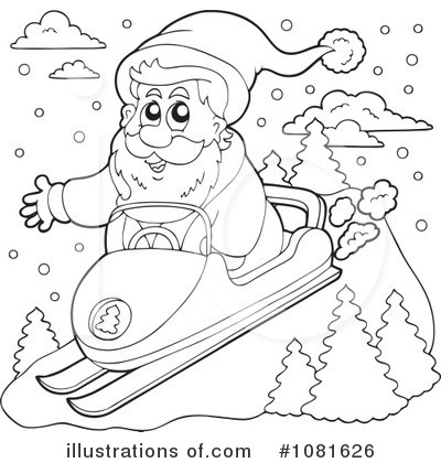 Royalty-Free (RF) Santa Clipart Illustration by visekart - Stock Sample #1081626