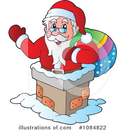 Royalty-Free (RF) Santa Clipart Illustration by visekart - Stock Sample #1084822