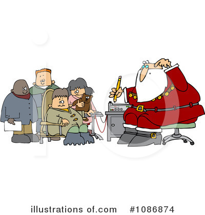 Royalty-Free (RF) Santa Clipart Illustration by djart - Stock Sample #1086874