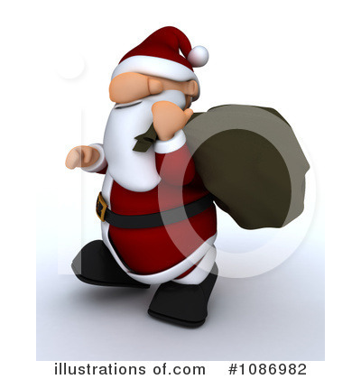 Royalty-Free (RF) Santa Clipart Illustration by KJ Pargeter - Stock Sample #1086982
