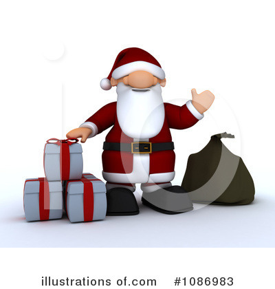 Royalty-Free (RF) Santa Clipart Illustration by KJ Pargeter - Stock Sample #1086983