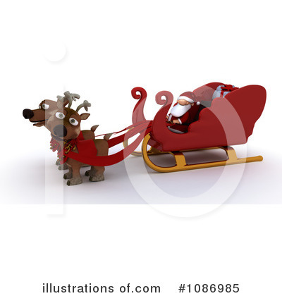 Royalty-Free (RF) Santa Clipart Illustration by KJ Pargeter - Stock Sample #1086985
