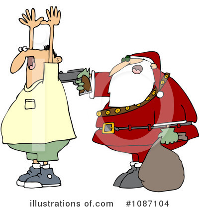 Royalty-Free (RF) Santa Clipart Illustration by djart - Stock Sample #1087104