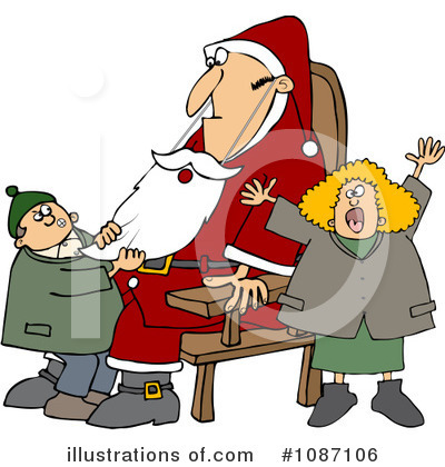 Royalty-Free (RF) Santa Clipart Illustration by djart - Stock Sample #1087106