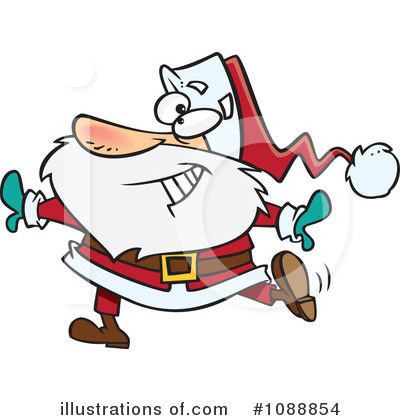 Royalty-Free (RF) Santa Clipart Illustration by toonaday - Stock Sample #1088854