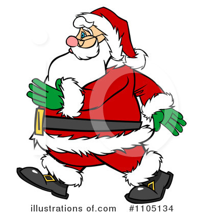 Royalty-Free (RF) Santa Clipart Illustration by Cartoon Solutions - Stock Sample #1105134