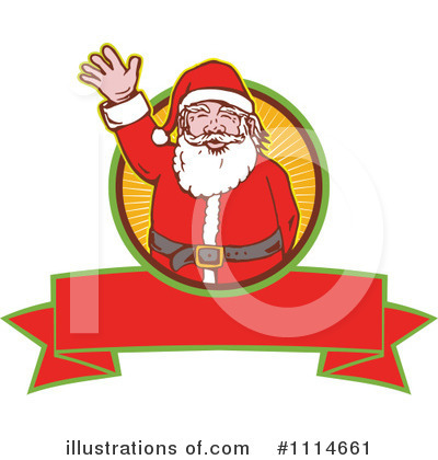 Royalty-Free (RF) Santa Clipart Illustration by patrimonio - Stock Sample #1114661