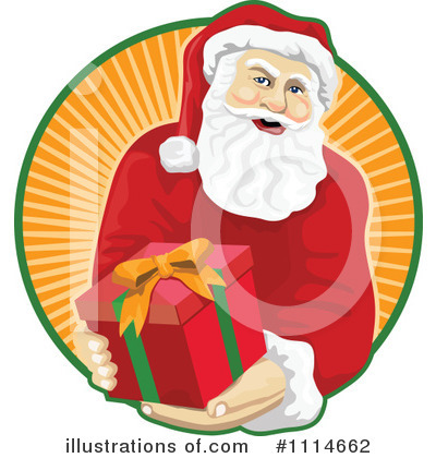 Royalty-Free (RF) Santa Clipart Illustration by patrimonio - Stock Sample #1114662