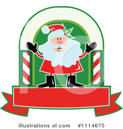 Royalty-Free (RF) Santa Clipart Illustration by patrimonio - Stock Sample #1114675