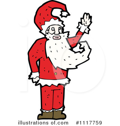 Royalty-Free (RF) Santa Clipart Illustration by lineartestpilot - Stock Sample #1117759