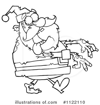 Royalty-Free (RF) Santa Clipart Illustration by Hit Toon - Stock Sample #1122110