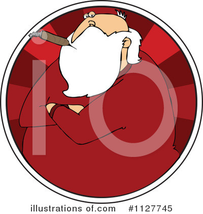 Royalty-Free (RF) Santa Clipart Illustration by djart - Stock Sample #1127745