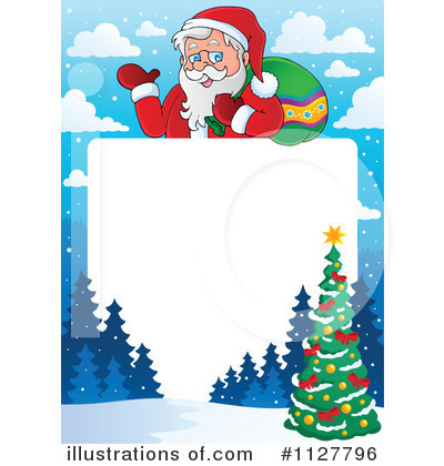 Royalty-Free (RF) Santa Clipart Illustration by visekart - Stock Sample #1127796
