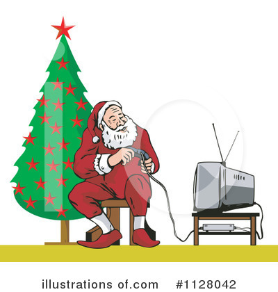 Royalty-Free (RF) Santa Clipart Illustration by patrimonio - Stock Sample #1128042