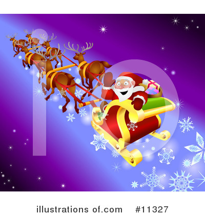 Royalty-Free (RF) Santa Clipart Illustration by AtStockIllustration - Stock Sample #11327