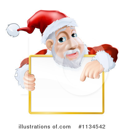 Royalty-Free (RF) Santa Clipart Illustration by AtStockIllustration - Stock Sample #1134542