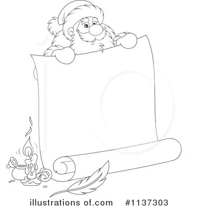 Royalty-Free (RF) Santa Clipart Illustration by Alex Bannykh - Stock Sample #1137303