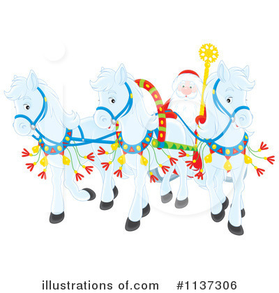 Royalty-Free (RF) Santa Clipart Illustration by Alex Bannykh - Stock Sample #1137306