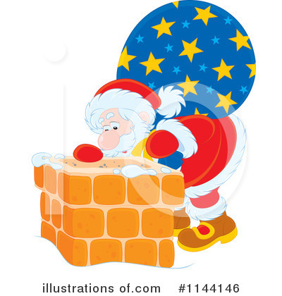 Royalty-Free (RF) Santa Clipart Illustration by Alex Bannykh - Stock Sample #1144146