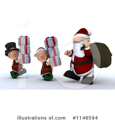Royalty-Free (RF) Santa Clipart Illustration by KJ Pargeter - Stock Sample #1146594
