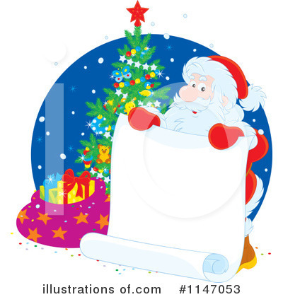 Royalty-Free (RF) Santa Clipart Illustration by Alex Bannykh - Stock Sample #1147053