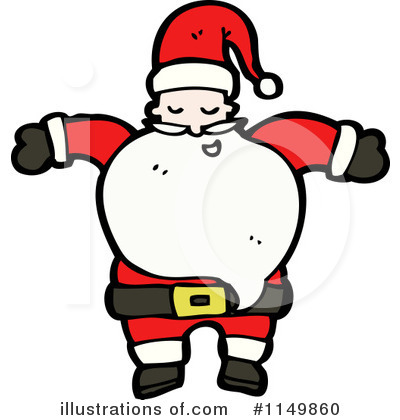 Royalty-Free (RF) Santa Clipart Illustration by lineartestpilot - Stock Sample #1149860