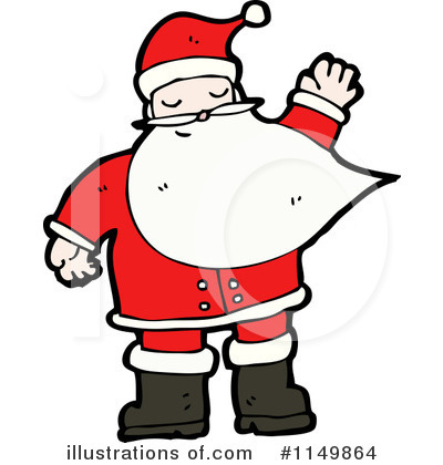 Royalty-Free (RF) Santa Clipart Illustration by lineartestpilot - Stock Sample #1149864