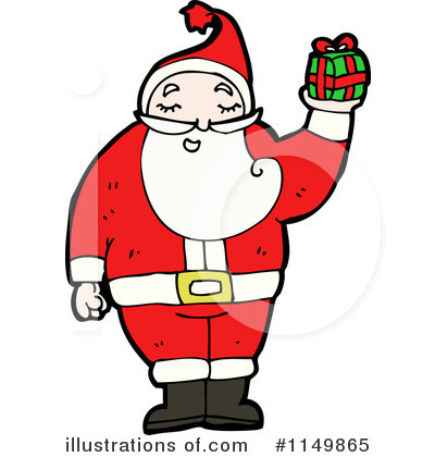 Royalty-Free (RF) Santa Clipart Illustration by lineartestpilot - Stock Sample #1149865