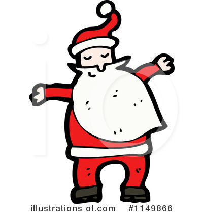 Royalty-Free (RF) Santa Clipart Illustration by lineartestpilot - Stock Sample #1149866
