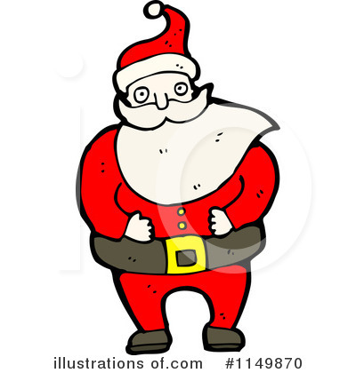 Royalty-Free (RF) Santa Clipart Illustration by lineartestpilot - Stock Sample #1149870