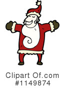 Santa Clipart #1149874 by lineartestpilot