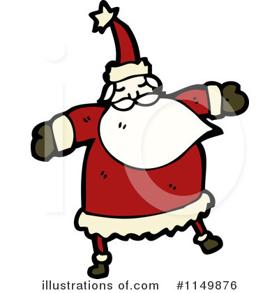 Royalty-Free (RF) Santa Clipart Illustration by lineartestpilot - Stock Sample #1149876