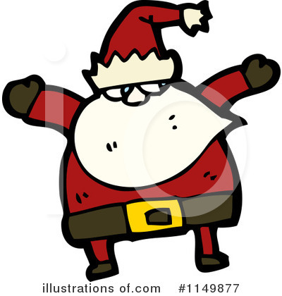Royalty-Free (RF) Santa Clipart Illustration by lineartestpilot - Stock Sample #1149877