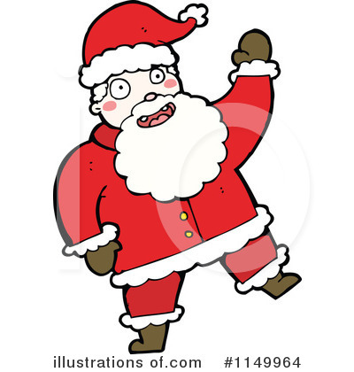 Royalty-Free (RF) Santa Clipart Illustration by lineartestpilot - Stock Sample #1149964
