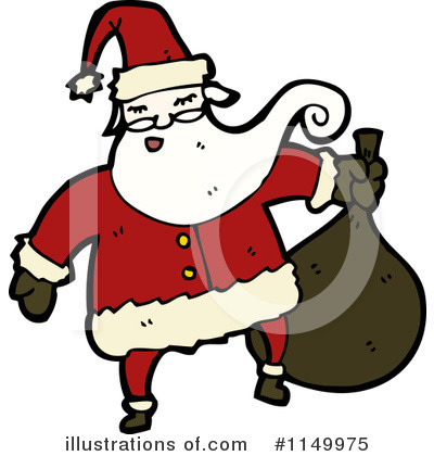 Santa Claus Clipart #1149975 by lineartestpilot