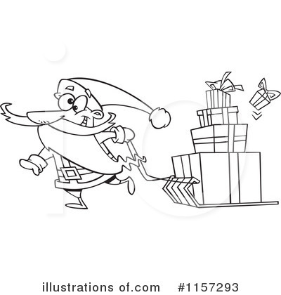 Royalty-Free (RF) Santa Clipart Illustration by toonaday - Stock Sample #1157293