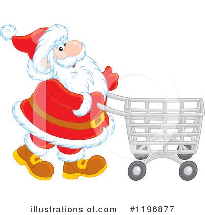 Christmas Shopping Clipart #1196877 by Alex Bannykh
