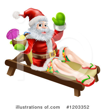 Royalty-Free (RF) Santa Clipart Illustration by AtStockIllustration - Stock Sample #1203352