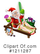 Santa Clipart #1211287 by AtStockIllustration