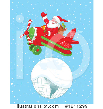 Royalty-Free (RF) Santa Clipart Illustration by Pushkin - Stock Sample #1211299