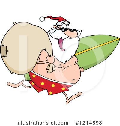 Royalty-Free (RF) Santa Clipart Illustration by Hit Toon - Stock Sample #1214898