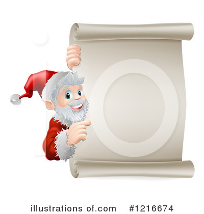 Royalty-Free (RF) Santa Clipart Illustration by AtStockIllustration - Stock Sample #1216674