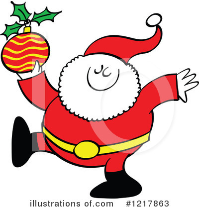 Royalty-Free (RF) Santa Clipart Illustration by Zooco - Stock Sample #1217863
